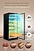Cigar Climate Control Cabinet, Raching MON1800 Cigar Humidor Cabinet with Ammonia Removal, 220L Wood Frame Cabinet for Cigar Storing&Aging - Black