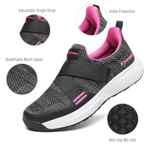 Image of Kyedoo Men's Indoor Cycling Shoes Compatible with SPD Cleats, Comfortable Walkable Bike Shoes, Cleats Included