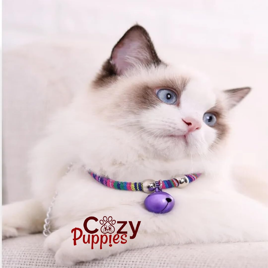Cozy Puppies Japanese Style Pets Cat Collar Adjustable Kitty Kitten Necktie Nylon Necklacewith Bell Extension Chain for Wedding Party Birthdays Photoshot (Color May Vary)-1 Piece (B0CK5W3RC3) Amazon Price History, Amazon Price Tracker