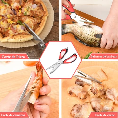 Tesoura Cozinha, Tesoura de Cozinha, Tesoura para Cozinha, Tesoura de Aço Inox Culinária Multiuso, T