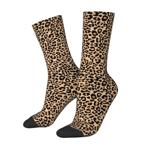 Mcewoel Leopard Print Socks for Men Womenfor Adults Teenager