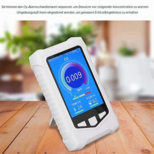 Ozonmessgerät Detektor Luftqualitätsdetektor USB Aufladung Luftqualitätsmonitor 3,5in LCD-Display