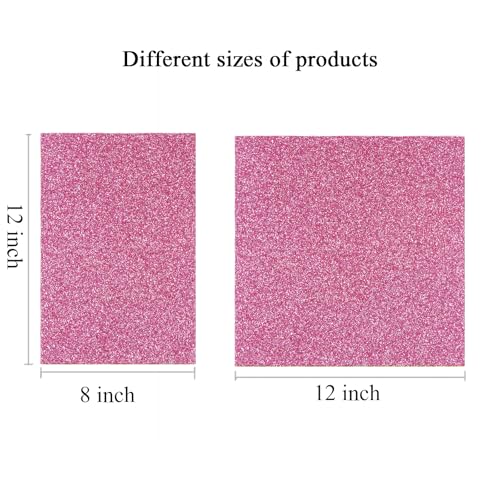 Image of Acrylic Sheets Both-Side Glitter Acrylic Sheets 1 /8 Thick for Laser Cutting Engraving Plexiglass Sheets for Art Design Crafting DIY Home Decore Festival Ornaments (2, Pink, 12x12inch)