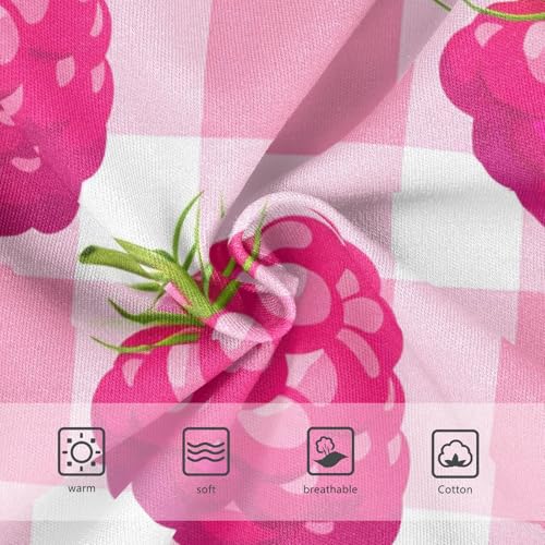 Designer Girls Underwear Toddler 2t Cotton Cute Panties Girl Cartoon Pink Raspberry Gingham Kids Undies Briefs3