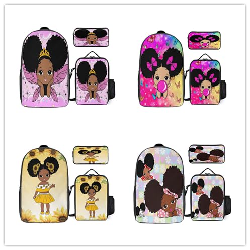 Stylish 3-Piece Backpack Set Daily & Travel Essentials with Lunch, Storage & Travel Bags3