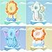 Baby Walker Head Protector Toddler Adjustable Baby Head Protection Backpack Wear Safety Pad (White Lion)