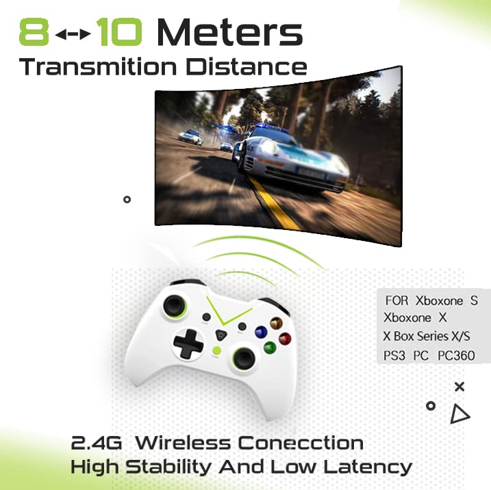 Miniatura 4 de DR Desings USB Wireless Controller for XBOX ONE SSeries SX Console Controller for PC Android Joystick Video Game Controllers (BLANCO)