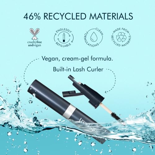 trestique Good Vibes Mascara, Refillable With Built-In Lash Curler, Sustainable Eye Makeup, Clean Beauty Black, Mascara With Curler - Image 5