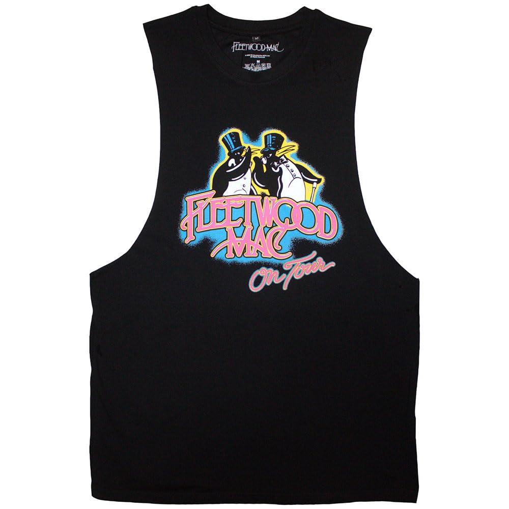 Rock Off officially licensed products Fleetwood Mac On Tour Vest Top L Black
