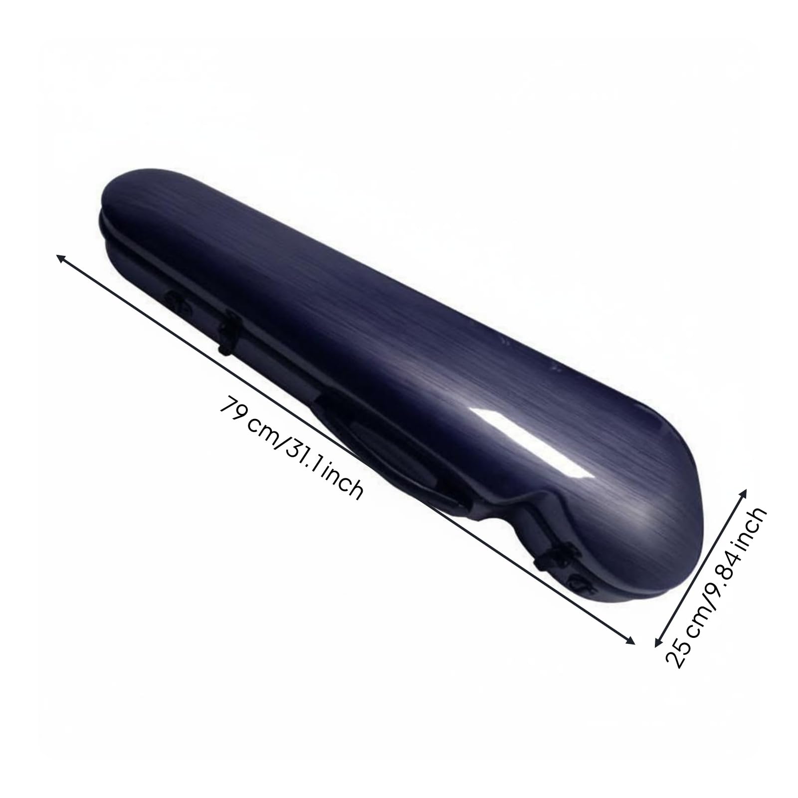 Custodia Violino Custodia Astuccio Valigia Rigida con Scocca Stampata in Composito Fibra di Carbonio per Protezione, style to 5, 4/4