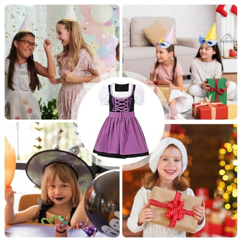 Vestido Oktoberfest de criada con delantal clásico y corpiño ajustable 4