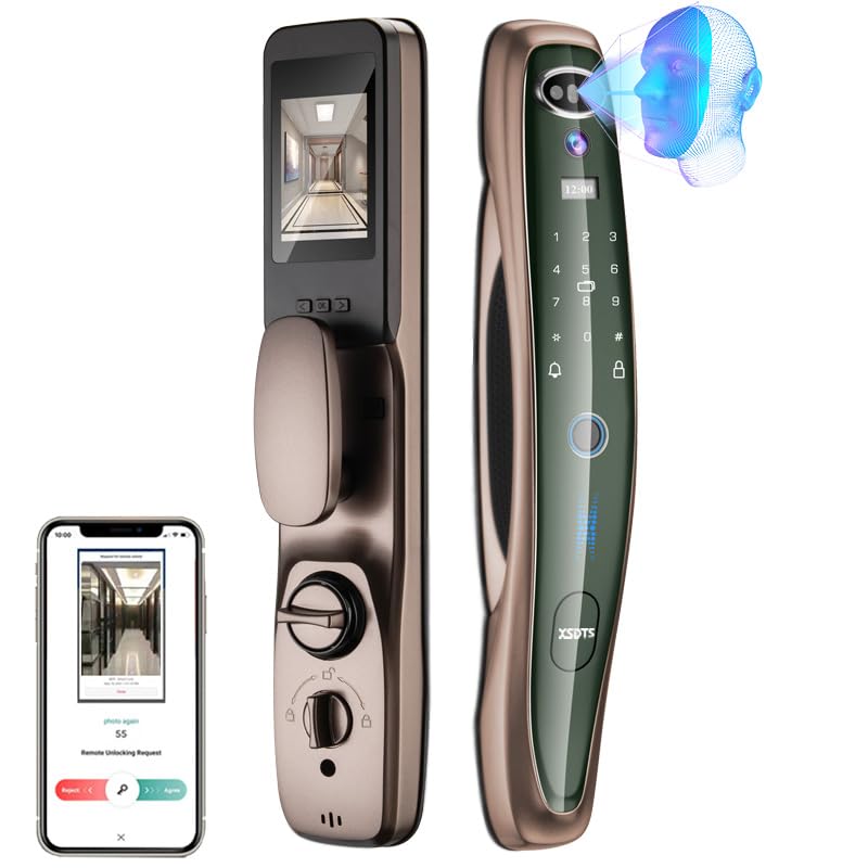 Fechadura de porta inteligente Fechadura de porta WiFi com tela