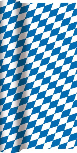 Tischläufer Rolle Bayernraute / Airlaid / Tischband Bayern bayrisch für Party / Geburtstag / Oktoberfest / Tischtuch 40cm x 4 90m