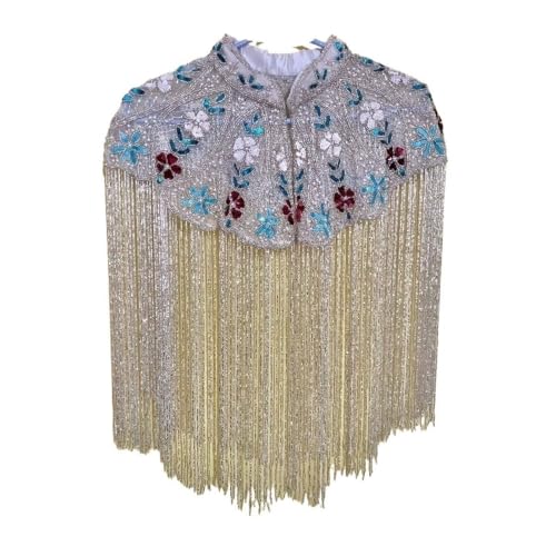 Robe soirée mariage Cheongsam sublimés par ce châle perlée