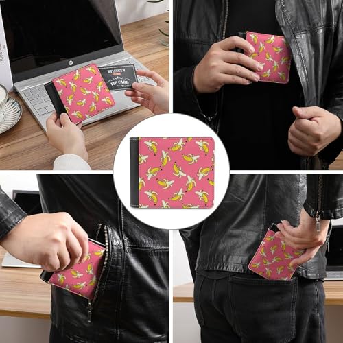 Banana Pattern Leather Wallet Is Compact Stylish And Durable3