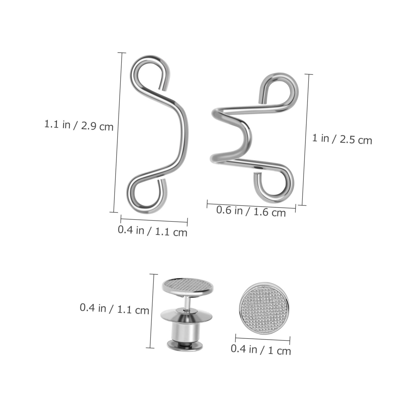 Gadpiparty 40 Juegos De Pinzas Para Pantalones Vaqueros Para Apretar La Cintura Tensor Extensor De Pliegues Cierre De Trinquete Hebillas Estrechas Para Tensar Cincha Requiere