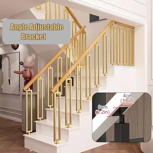 Axe d'escalier stable contre le vide pour garde-corps de loft intérieur - 5
