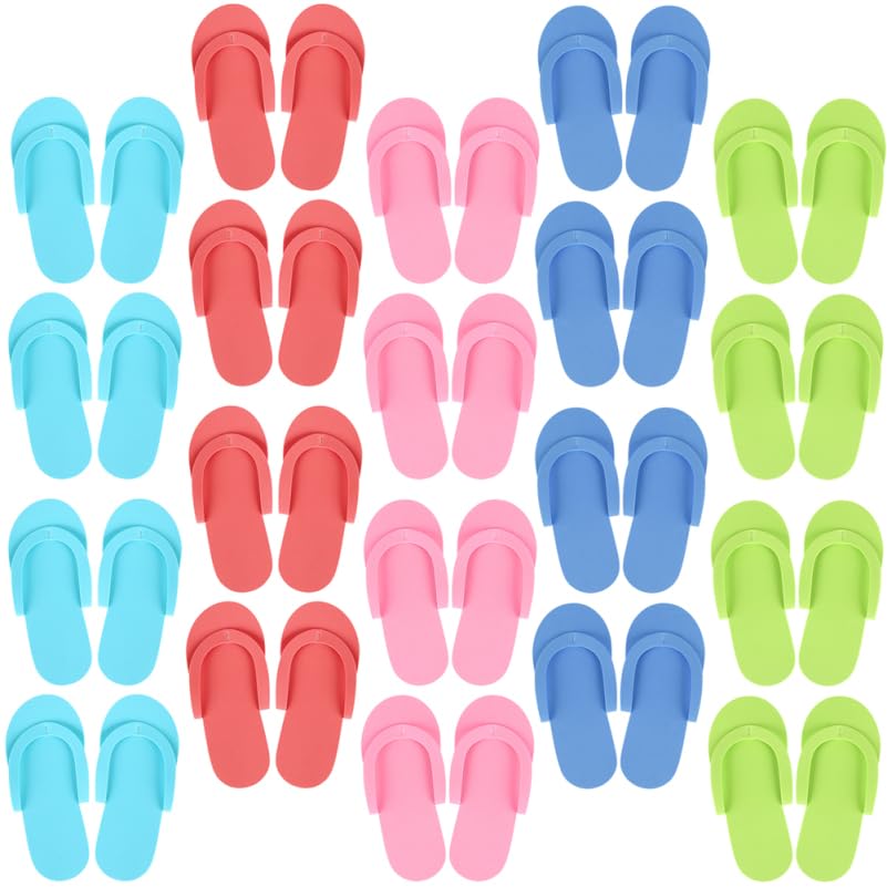 IMIKEYA 24Paires Chaussons de Pédicure Jetables EVA...