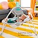 Bright Starts Whimsical Wild automatische Babyschaukel, zusammenklappbar, mit 6 Melodien und 2 Spielzeugen