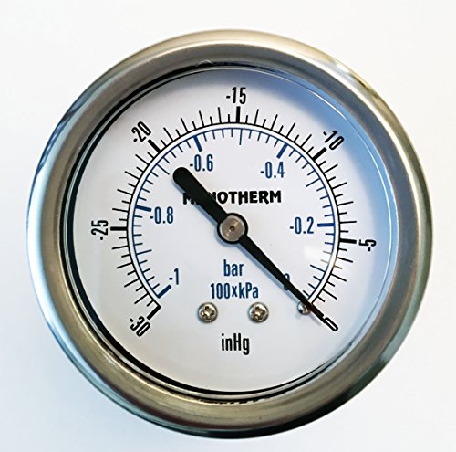 Industrial Pressure Gauges,Glycerin Filled/Refillable,2-1/2