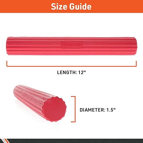 Miniatura 4 de Body Sport Barra giratoria y flexible, verde, mediana, 15 libras. Equipo de rehabilitación flexible para codo de tenis, codo de golfista, lesiones