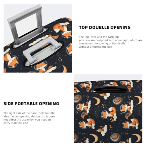 Luggage Cover Protector - Cute Fox Sky Print Fit 29-32 Inch Suitcase Covers for Luggage4