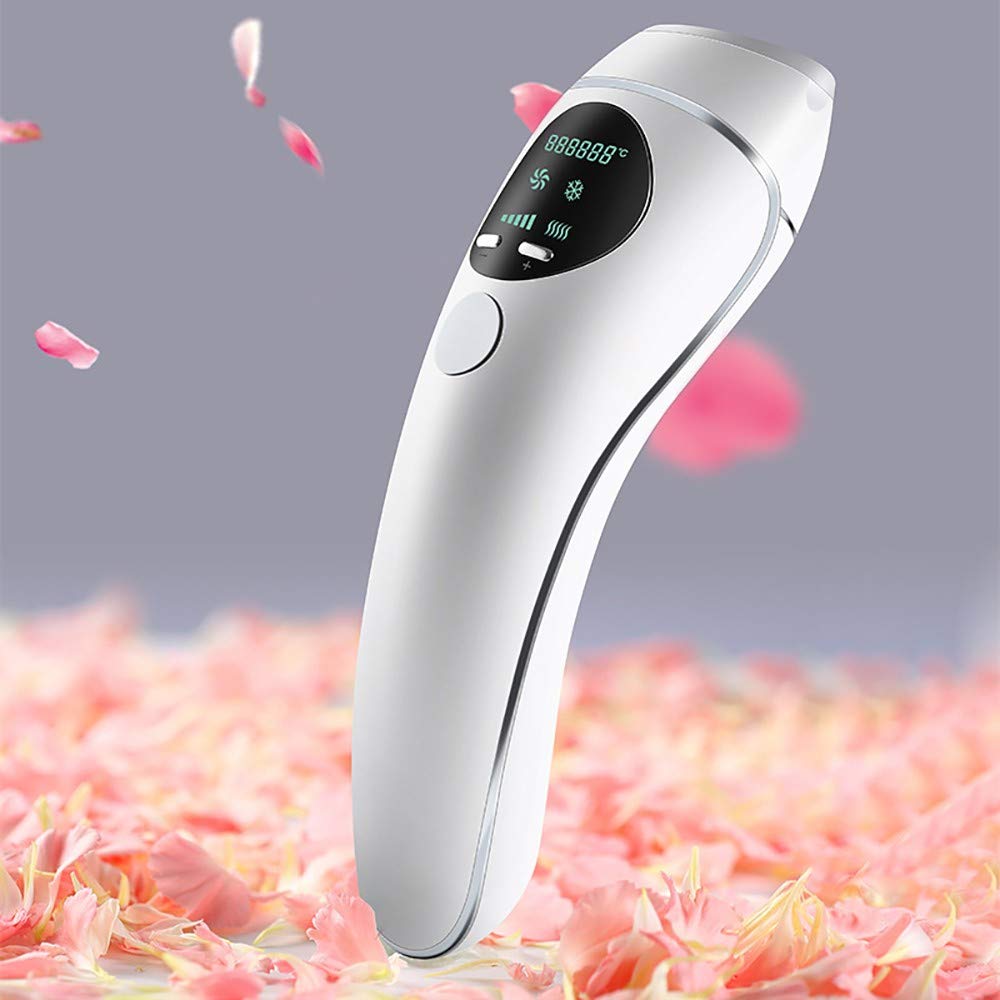 Essential Dispositivo di Epilazione a Luce Pulsata, 5 Livelli di Energia Luminosa Bikini Corpo Viso Ascelle Epilazione Dispositivo Sistema Uomini Donne Uso Domestico, Impermeabile