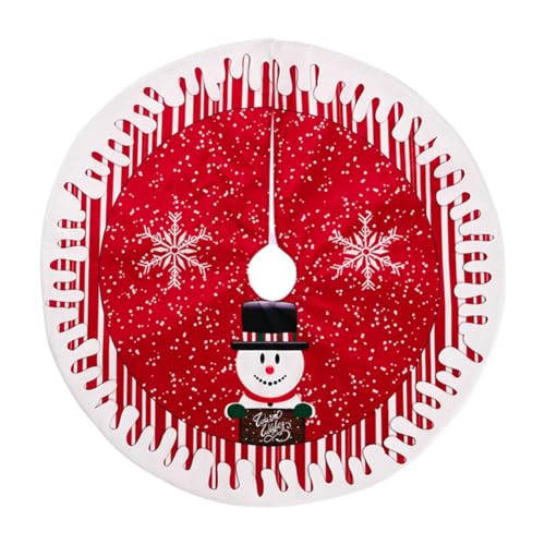Bakkeny Falda para árbol de Navidad, Papá Noel, envoltura para base de árbol de Navidad, decoración de árbol de Navidad, alfombra de suelo, para fiestas en interiores y exteriores, duradera