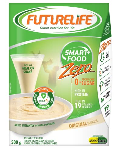 FUTURELIFE Smart Food | 500g/17.6oz | High In Protein | Gluten Free | Keto Friendly | High In Vitamins | High In Minerals | High In Fiber | (Zero - Original, 2 Pack)