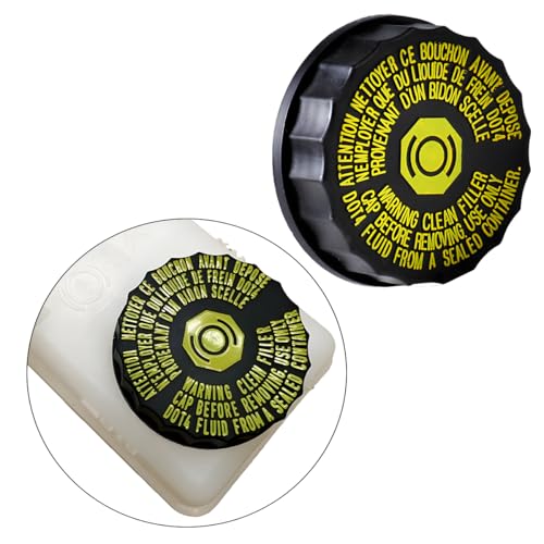 Adunsiaoto Deckel Für Bremsflüssigkeitsbehälter, Deckel Des Bremsflüssigkeitsbehälters Einfülldeckel, Ölbehälter Tank Staubschutz, Auto-Bremsflüssigkeitsbehälter Flasche Tankdeckel Abdeckung Ersetzen