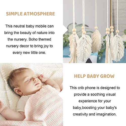 Boho Crib Mobile,Neutral Baby Crib Mobile,Baby Mobile For Crib,Boho Nursery Decor,Handmade Baby Mobile,Baby Ceiling Mobile Baby Nursery Decoration #TOP3