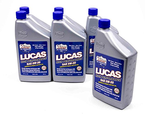 Aceite para motor 5W-20 Lucas Oil 1 qt pack 6 miniatura 1