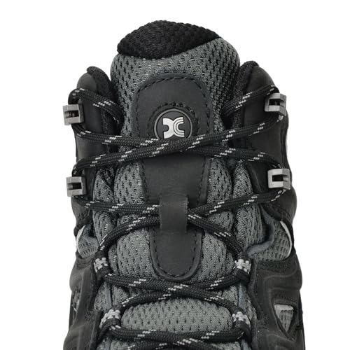 XPETI Bota masculina Pathfinder Mid impermeável para caminhada, Preto, 45