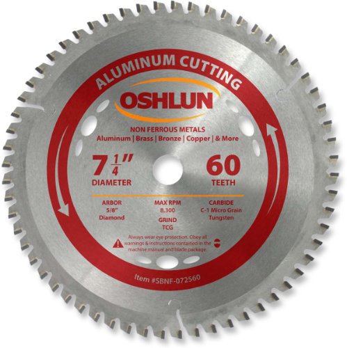 Oshlun 60-Tooth TCG Circular Saw Blade