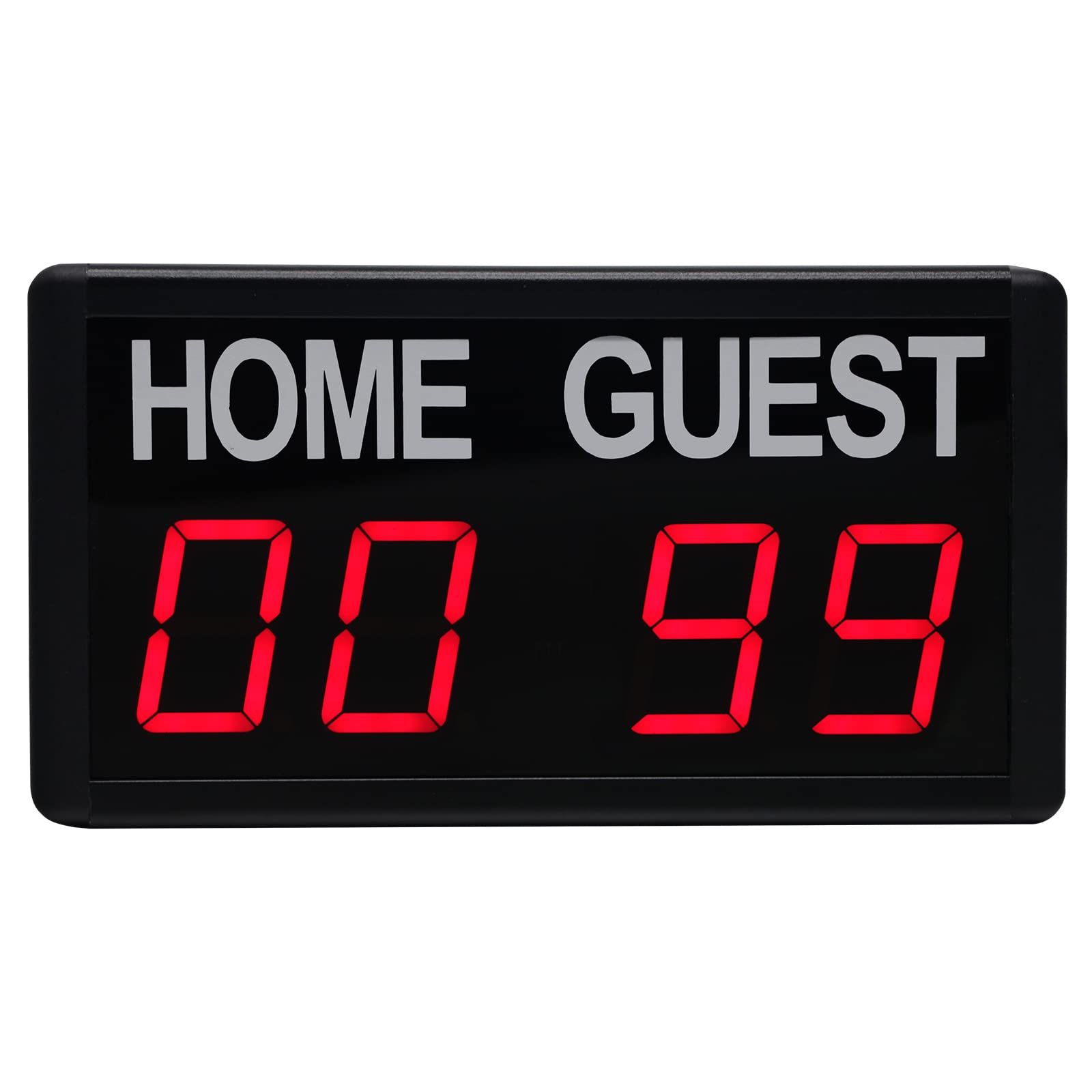 GAN XIN Electronic Scoreboard,Digital Scoreboard with Remote,Portable LED Tabletop Scoreboard for Indoor Games Volleyball/Basketball/Football/Ping Pong/Badminton,Scores 1-99, Score Keeper (Red)