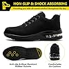 Baofular Safety Trainers Men Womens Steel Toe Trainers Lightweight Comfortable Safety Shoes Work Trainers Non Slip & Breathable Black 10 UK 44 EU 270 #3