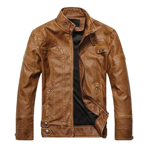 Manteau de motard coupe ajustée 4XL contre le vent veste épaisse jaune homme