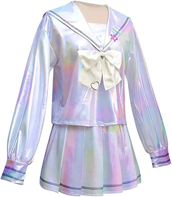 Ame-chan Cosplay Costume NEEDY GIRL OVERDOSE Cosplay Game Kangel Costume Outfits Uniform Full Set + Cute Keychain image 4