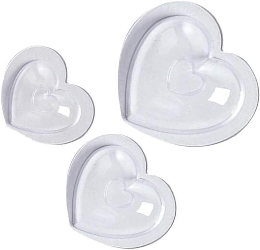 3D Love Heart Shape Bar Molds Polycarbonate Chocolate Mold Candy Fondant Tray Mould Plastic Form Baking Pastry Bakery Tools