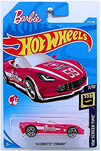 Hot Wheels 2018 Basic Die-Cast 14 Corvette Stingray Convertible miniatura 1
