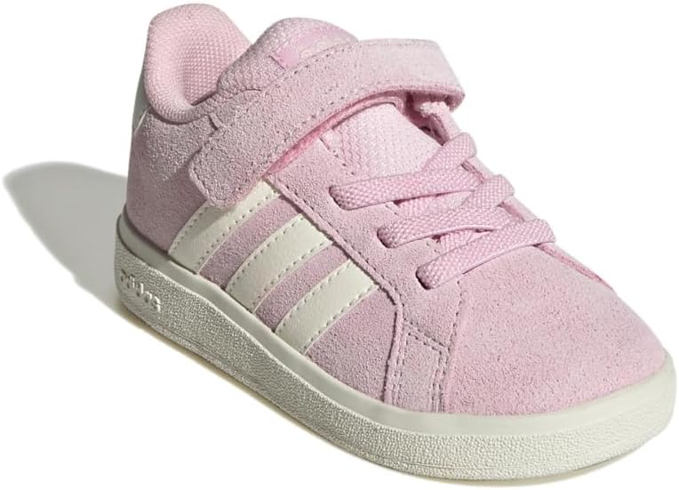adidas Baby-Boy’s Grand Court 2.0 Elastic Lace & Strap Sneaker