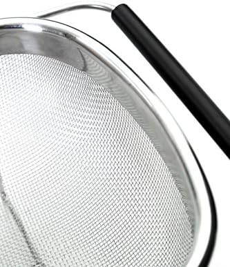 Premier Housewares Kitchen Sink Strainer Wire Mesh Over Sink Colander Rice Strainer Sink Strainer Basket Large Sieve Dimensions (H x W x D): 11 x 30 x 19 cm