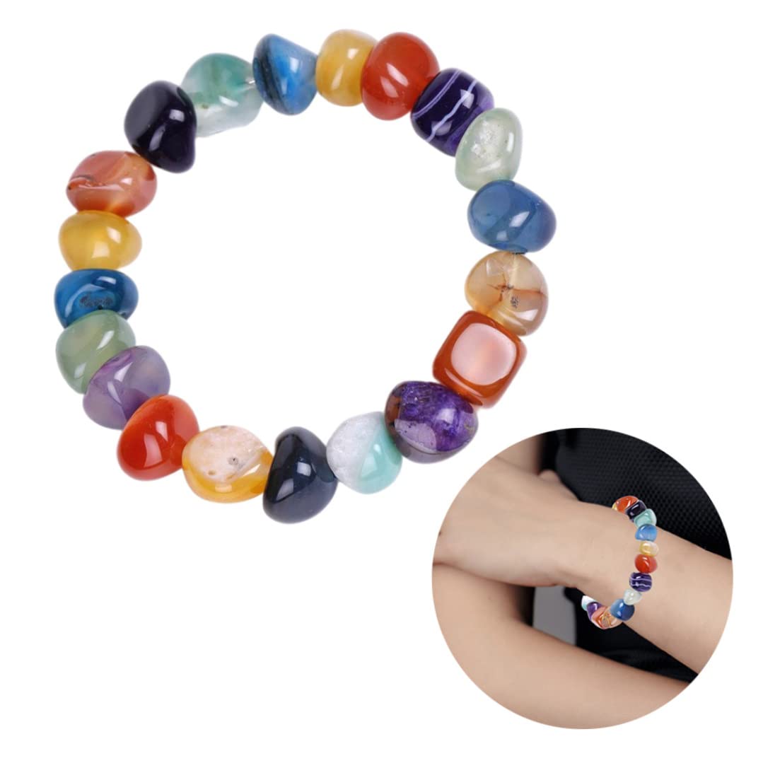 Bracciale con Perline Irregolari Bracciale con ciondoli Elasticizzati con Perline di Pietra Gioielli per Donne, collane di Gioielli, bracciali Household faucets