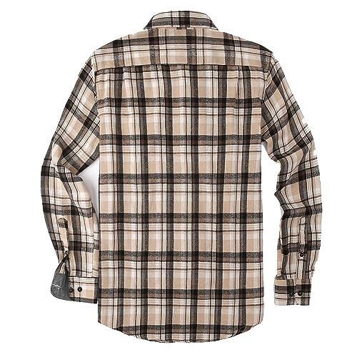 Alex Vando Mens Button Down Shirts Regular Fit Long Sleeve Casual Plaid Flannel Shirt