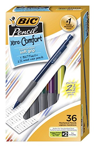 BIC Xtra-Comfort Mechanical Pencil, Medium Point (0.7mm), 36 Count