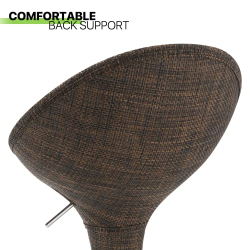 Magshion Bar Stools Set Of 2 With Back And Arms Pu Leather Adjustable Height For Clubs Offices Living Rooms #TOP5