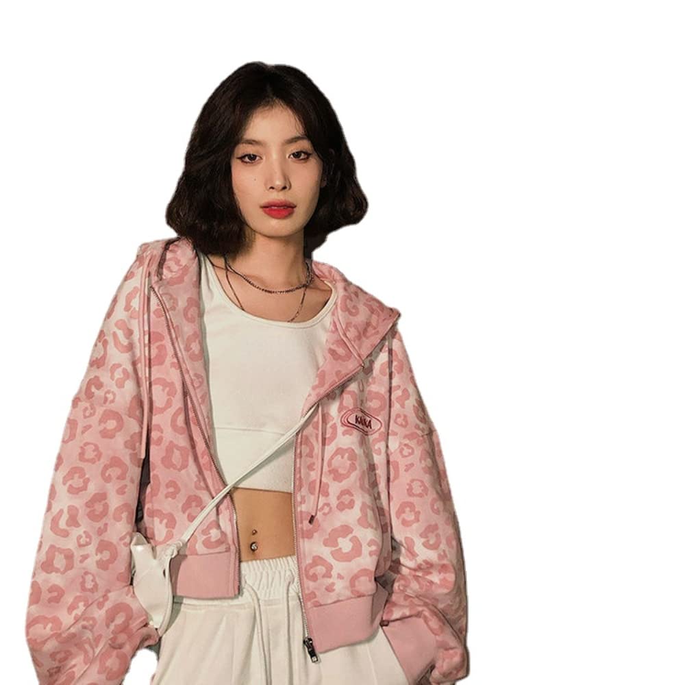 トップス Y2K fairy grunge leopard sweat Grunge Clothes for Women Y2K Tops Long Sleeve Fairy Grunge