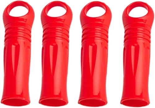 Paquete de 4 mangos de escoba de 0.984 in1 pulgada, tapa de fregona, varilla de trapeador, agarre de mango de tendedero, mangos de repuesto para