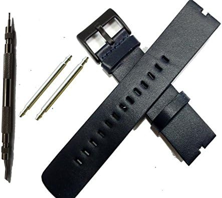 Replacement Leather Band for Lg G Watch R (navy)