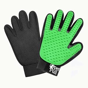 Pet Grooming Gloves with 259 Silicone Tips - Pet Hair Removal Tool Gentle Shedding Dog Washing Gloves - Deshedding Brush Hair Remover Mitts for Dogs & Cats for Long and Short Hair (Green) Pet Grooming Gloves with 259 Silicone Tips Pet Hair Removal Tool Gentle Shedding Dog Washing Gloves Deshedding Brush Hair Remover Mitts for Dogs Cats for Long and Short Hair Green
